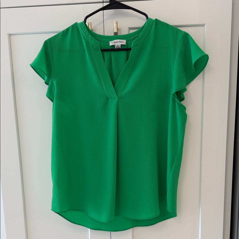 Calvin Klein Vibrant Green Blouse